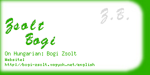zsolt bogi business card